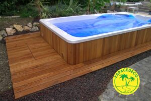 Aménagement d'un grand model de spa avec sa décoration à Blagnac