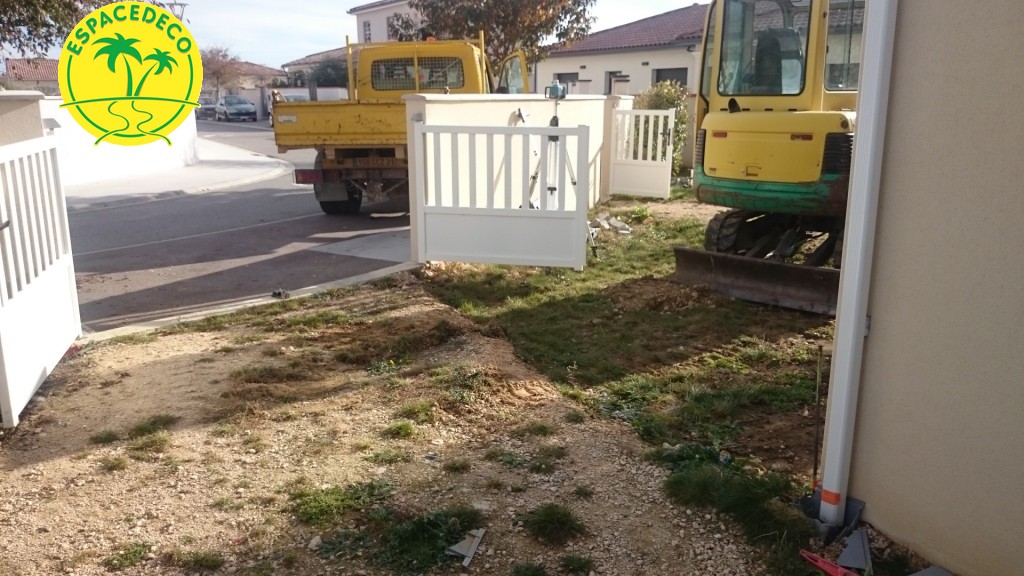 Avant - occultant et pavage sur Colomiers