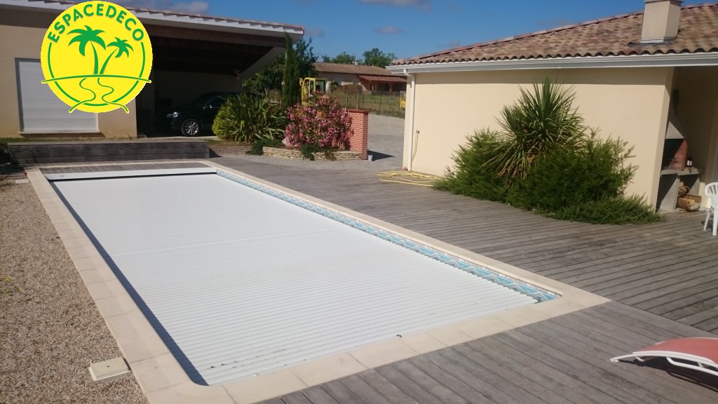 Margelles bois en exotique avec vis inox Colomiers