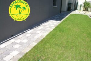 Trottoir pavé autobloquant à Brax